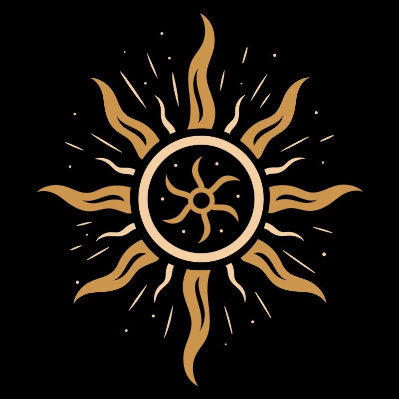 Roue de pompiers du solstice d’été - symbole de la puissance du soleil