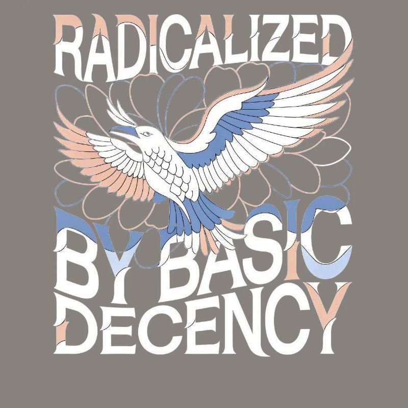 Radicalized by Basic Decency Statement Kunst