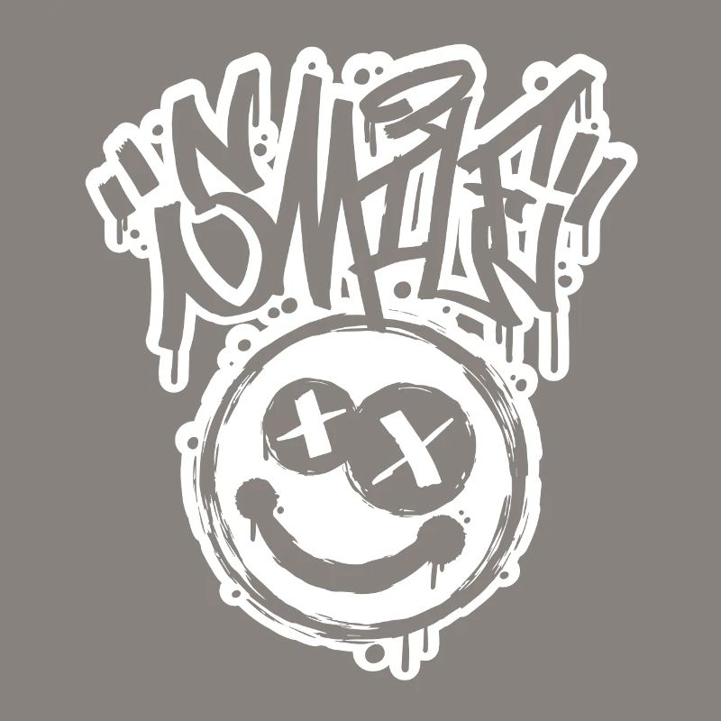 Smile Face Graphitti Letters