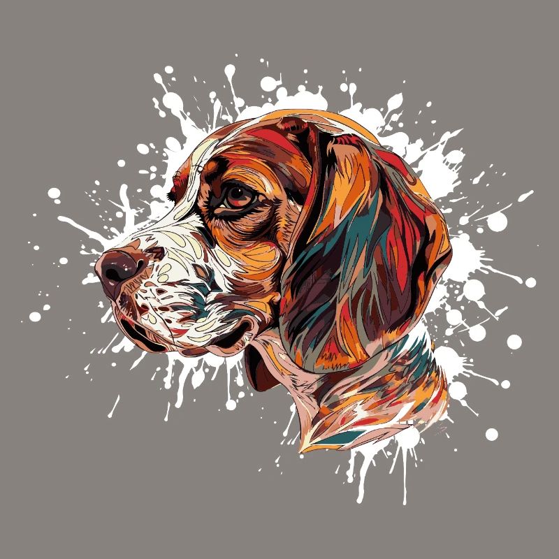 Explosion de couleurs Beagle