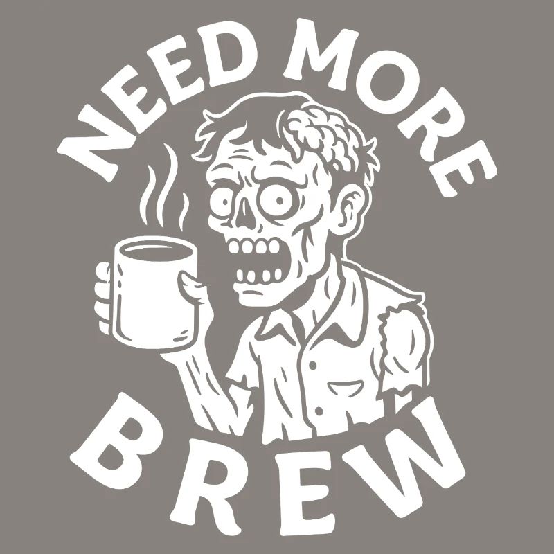 Need More Brew Zombie Tee