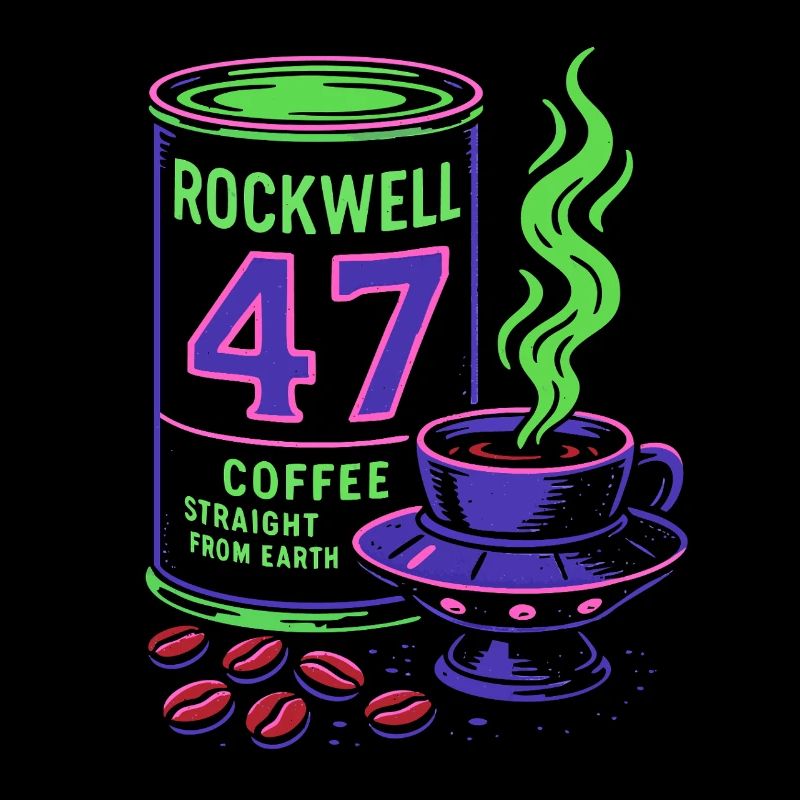 Rockwell 47 Neon Kaffeekunst