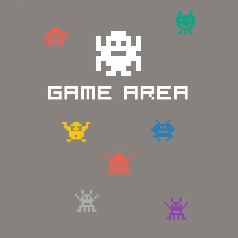 zone de jeu pixel nerd pc konsole retro gamer Monste