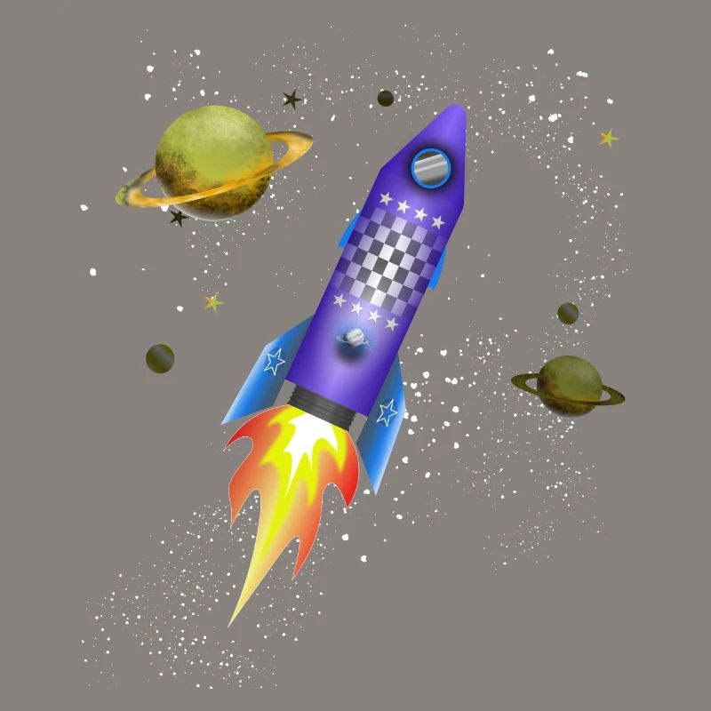 Rocket in space