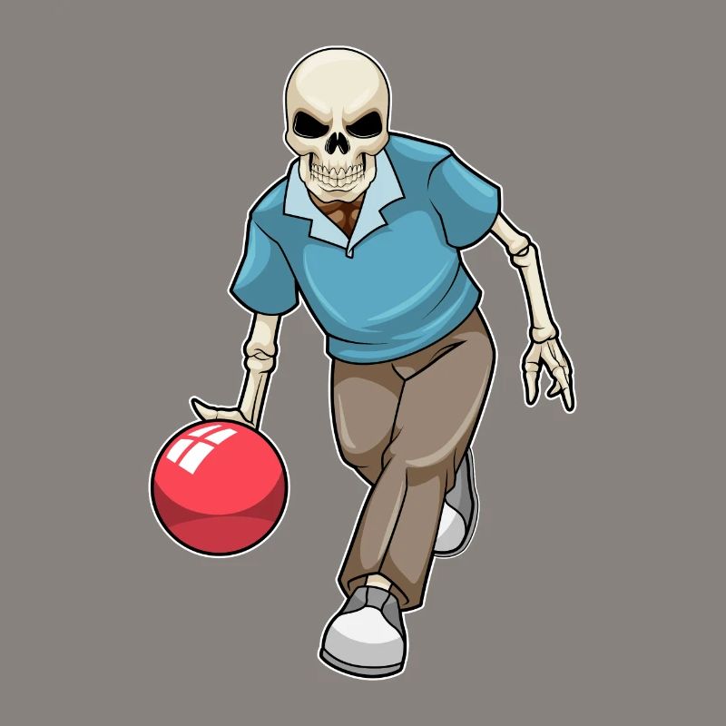 Boule de bowling squelette