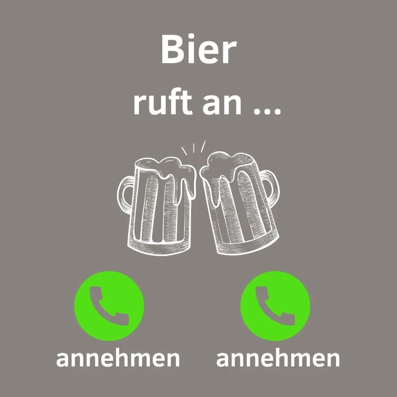 Bier ruft an - annehmen oder annehmen?