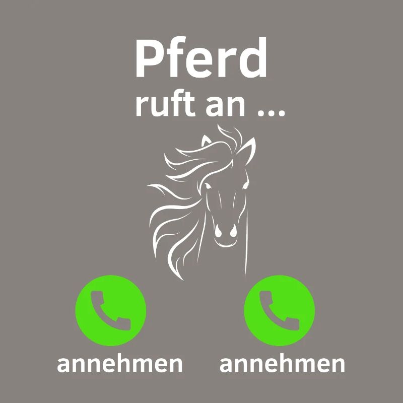 Pferd ruft an - annehmen oder annehmen?