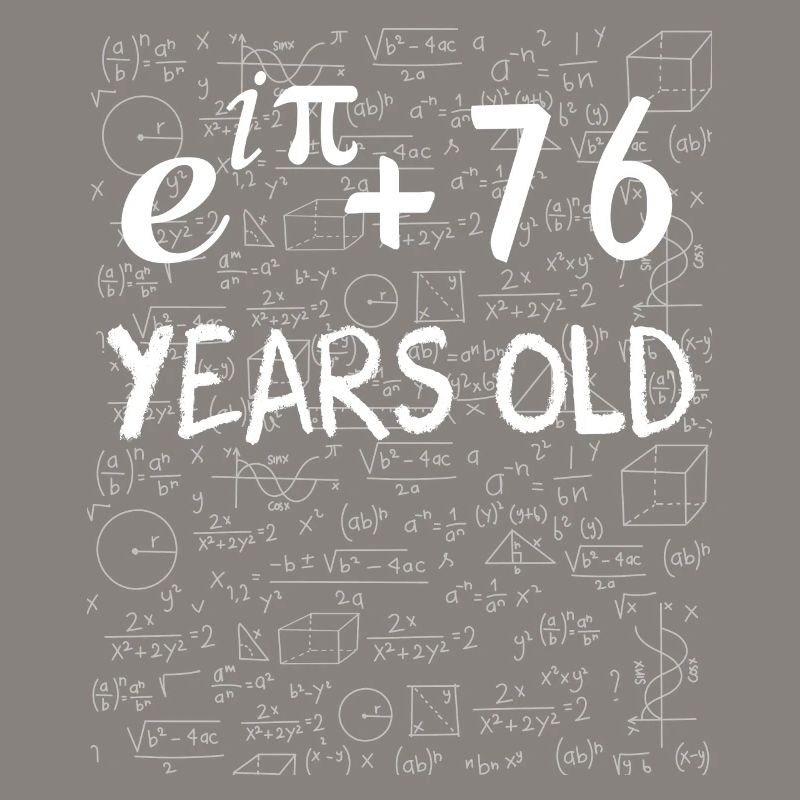 75e anniversaire 75 ans Euler Identité cadeau math