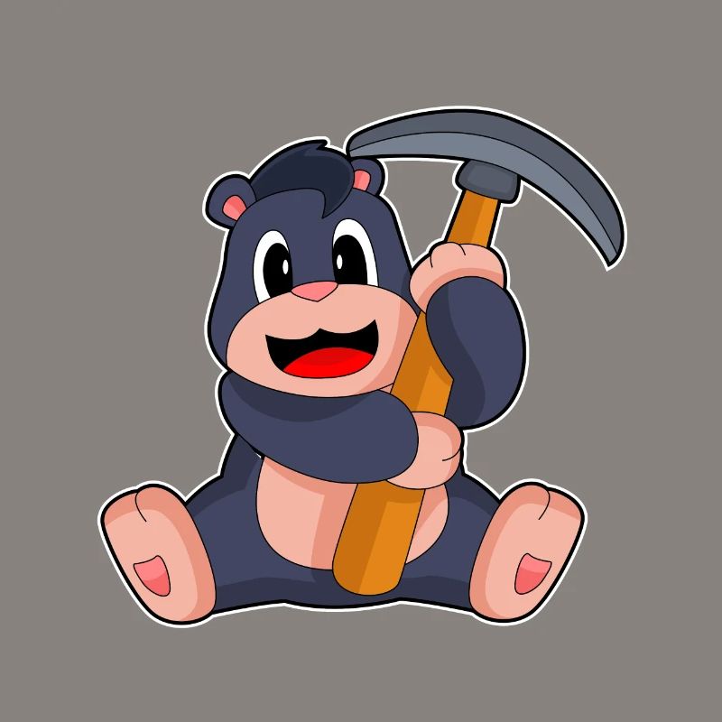 Mole Miner Pickaxe Mining