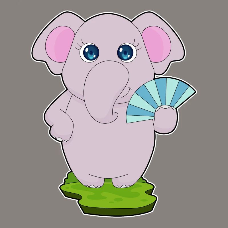 Éventail de main d’éléphant