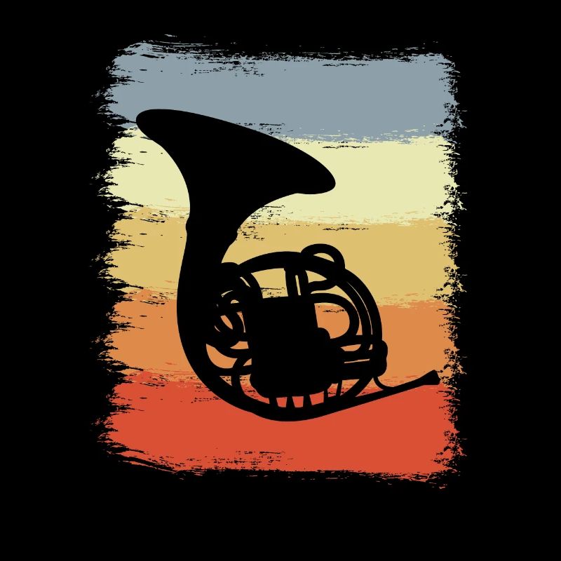 Retro French Horn