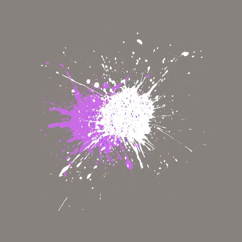 Explosion de couleur violette sur noir