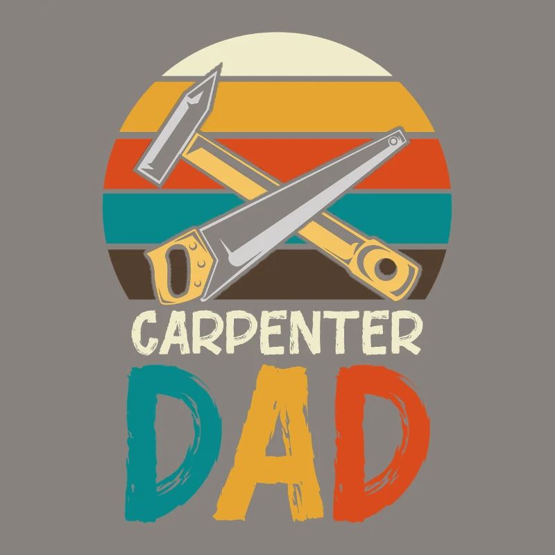 Carpenter Father Retro Tools