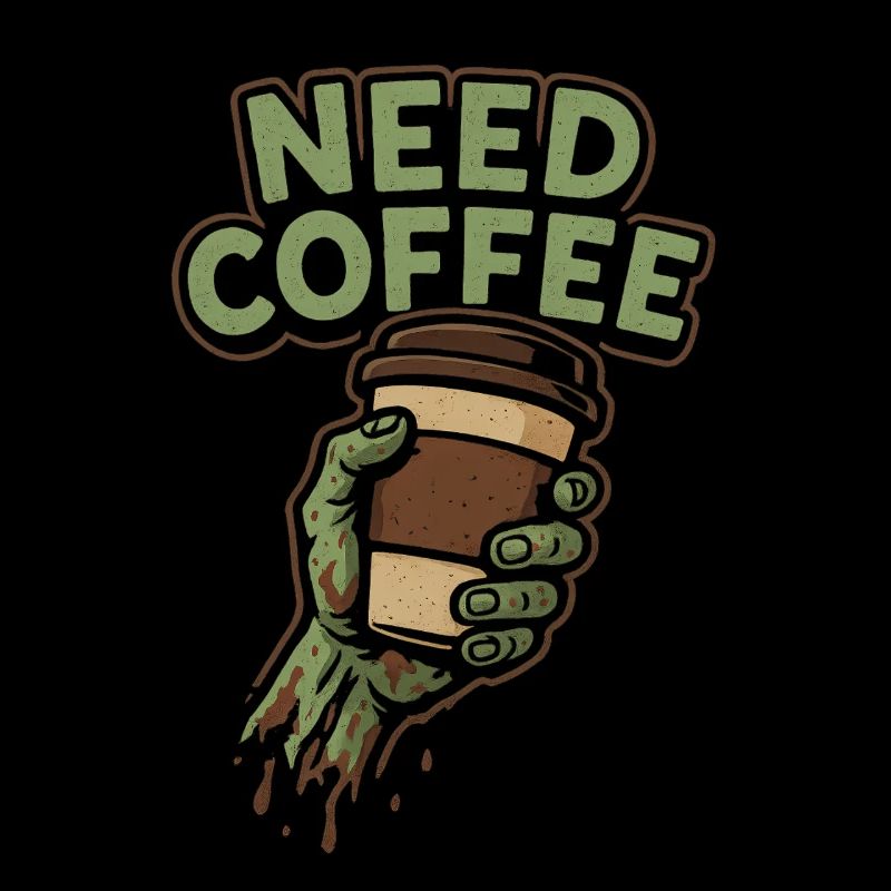 Ich brauche Kaffee lustig