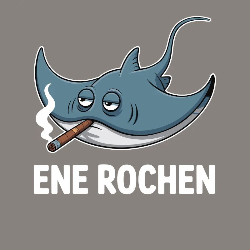 Ene Rochen Raucher Spruch Zigarette Kippe Rauchen
