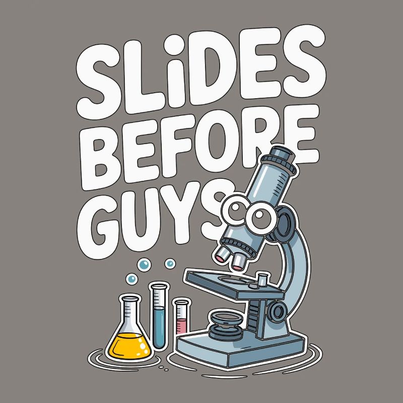 Lab Technician Slides Before Guys Laboratory Work