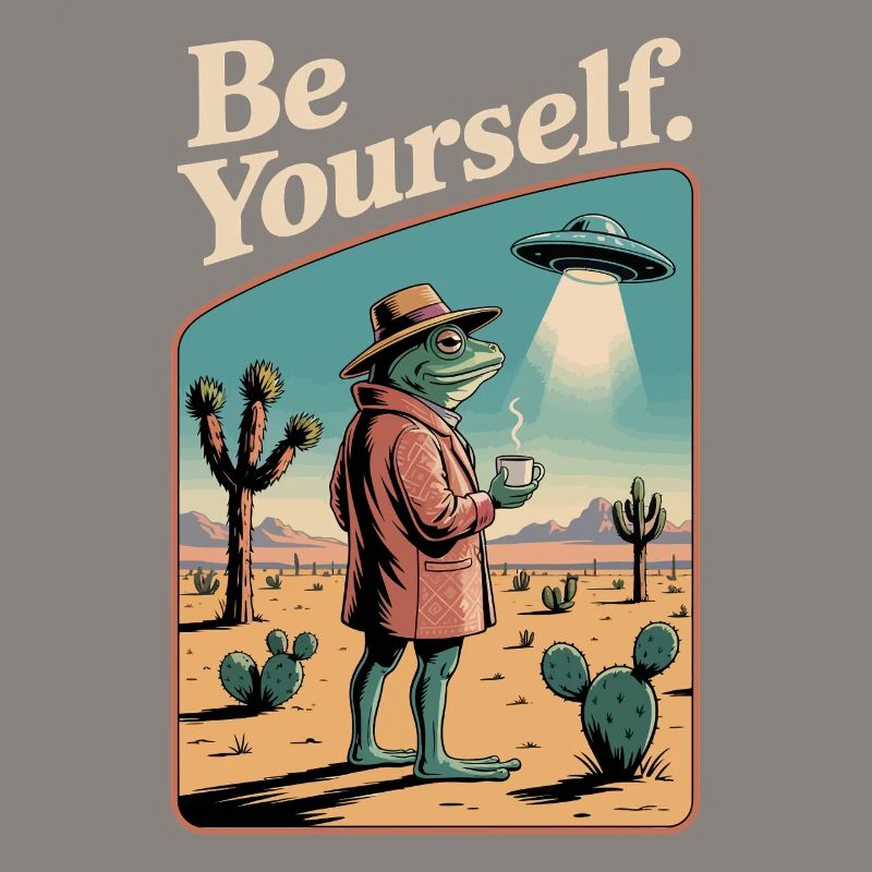Be Yourself Cool Toad 