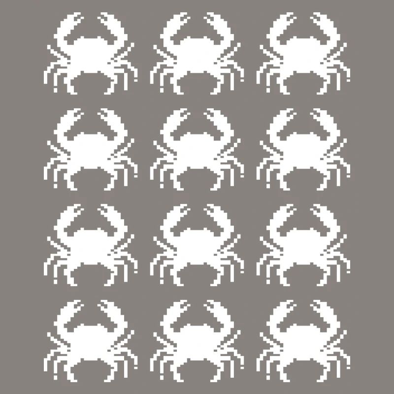 Crab Pixel Pattern Repeat