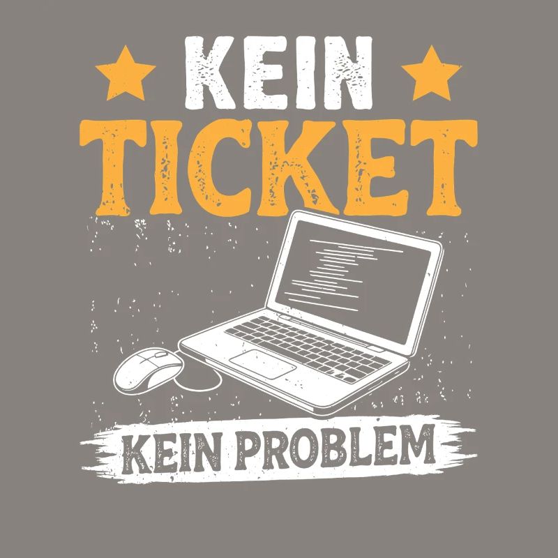 Nerd Computer NO TICKET NO PROBLEM FUNNY