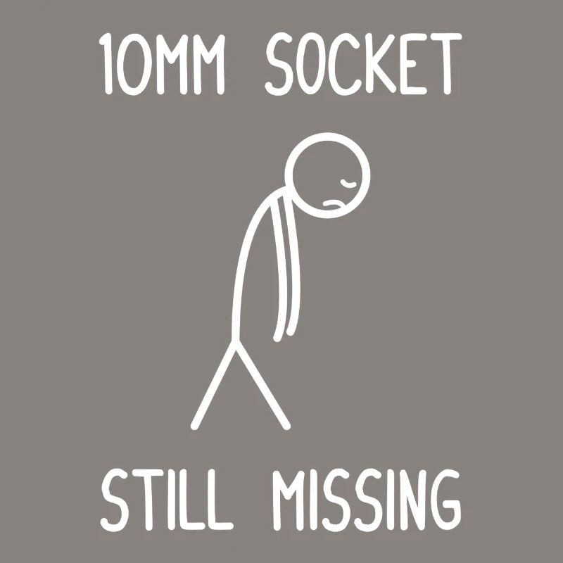10mm Socket still missing car guy mechanic