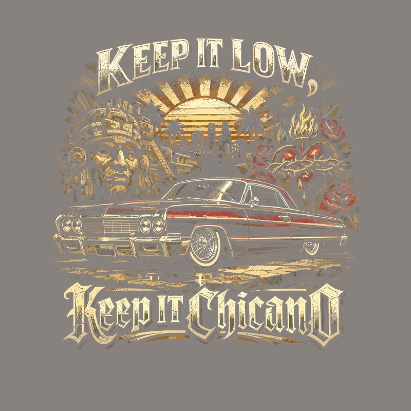 Lowrider Auto Keep It Low Keep It Chicano