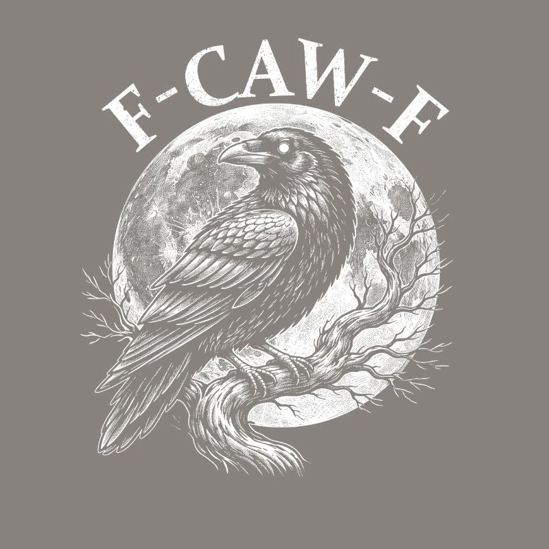 FCawF Grumpy Crow Sarcasm Bird Pun Humor