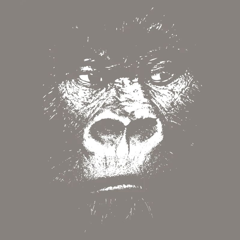 Illustration de singe expressionniste, gorille