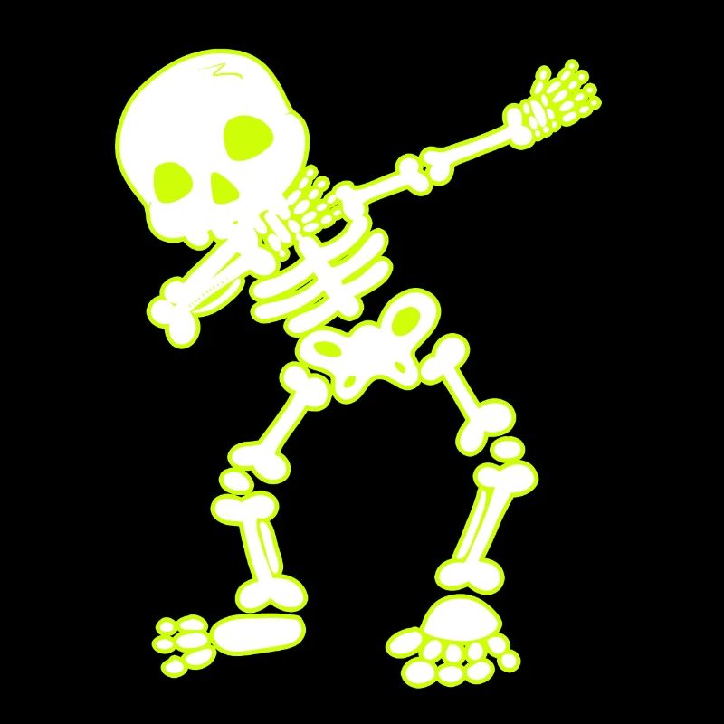 Halloween Dab Dance Skelett I Dabbender Geist