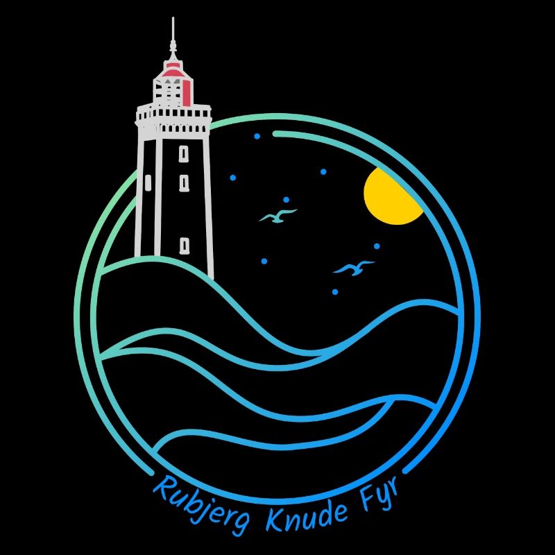Lighthouse Rubjerg Knude on the dune in Denmark