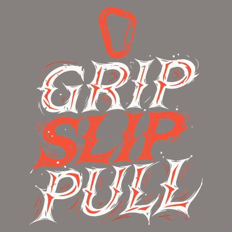 Grip Slip Pull Typographie Dynamique