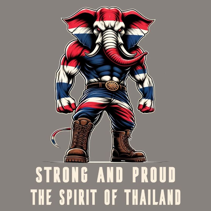 Drapeau de la Thaïlande, éléphant