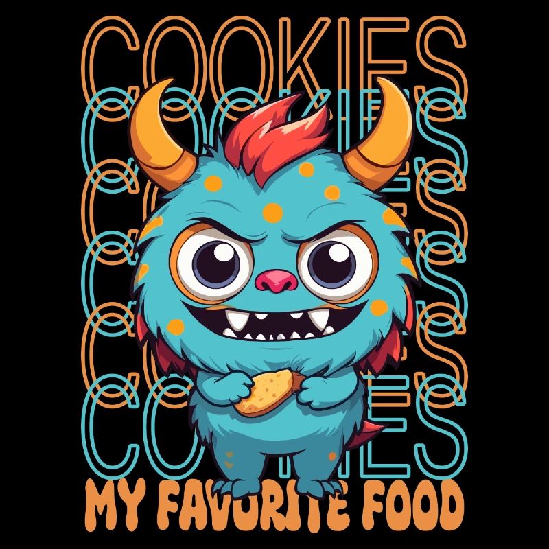 Monstre de biscuit sucré