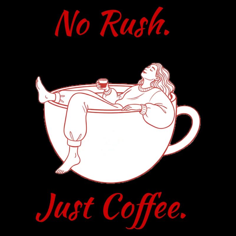 Pas de précipitation. Juste du café. — T-shirt oversize