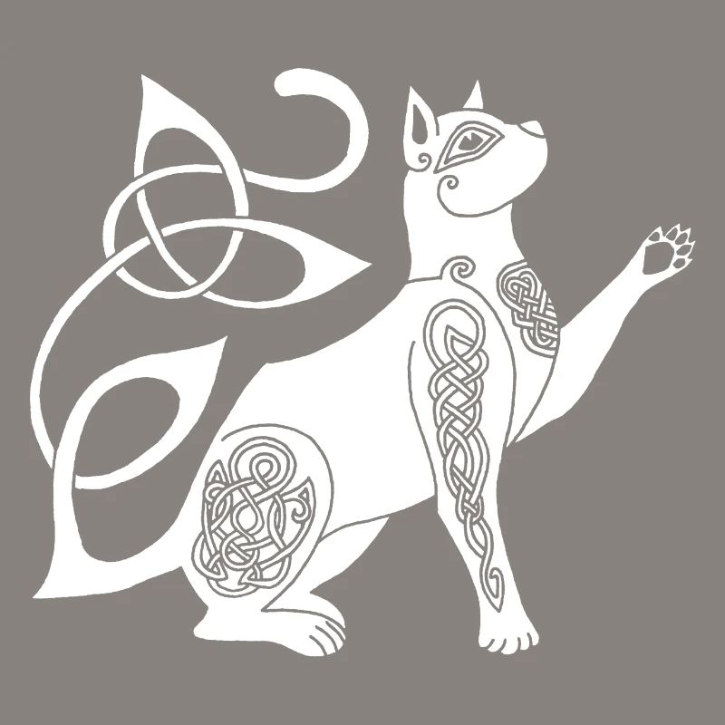 Chat blanc celte