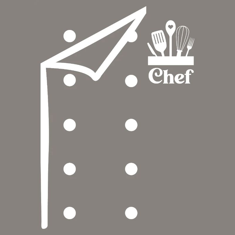 Funny Chef Head Chef Baker Chef Uniform With Tools