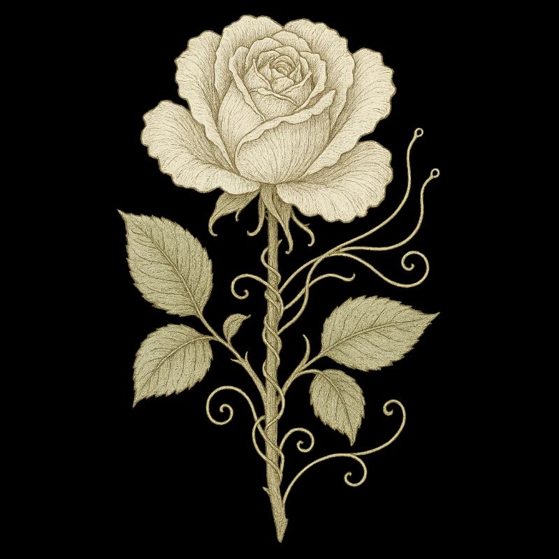 Dessin au crayon rose vintage