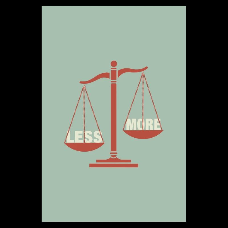 Équilibre entre moins et plus