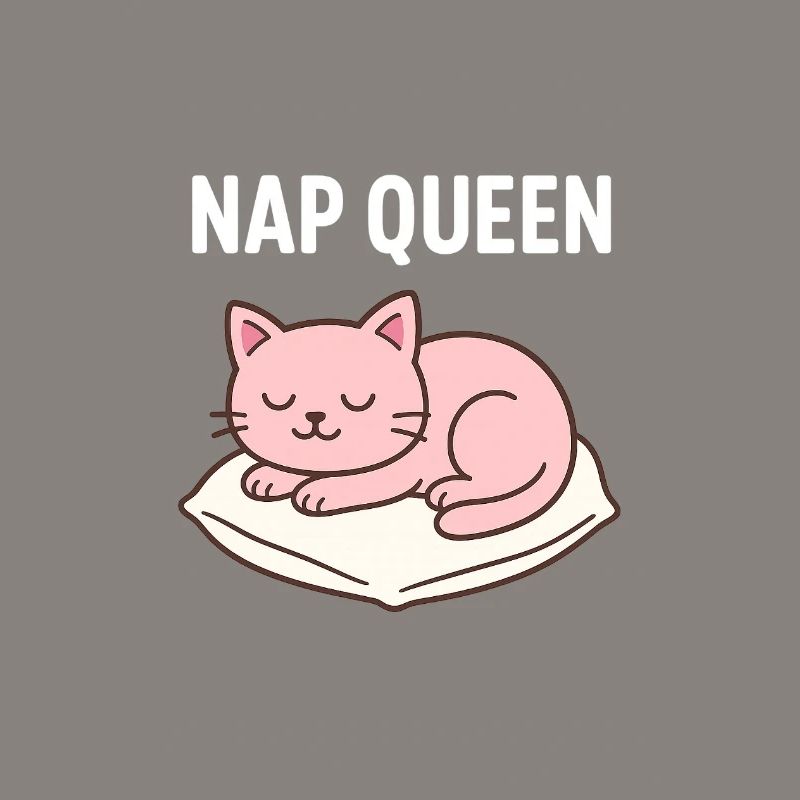 Conception mignonne de chat endormi