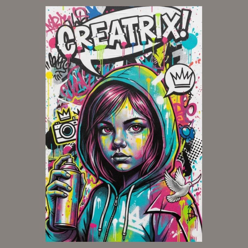 Explosion de couleur Graffiti Héroïne