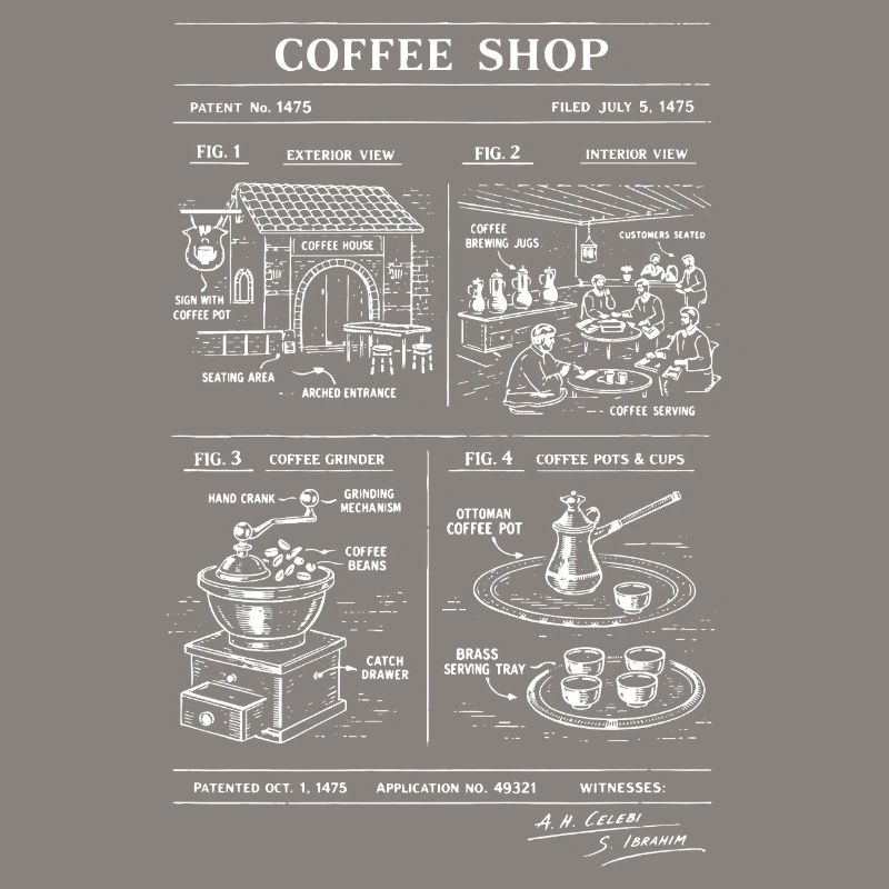 Plan de Café Vintage
