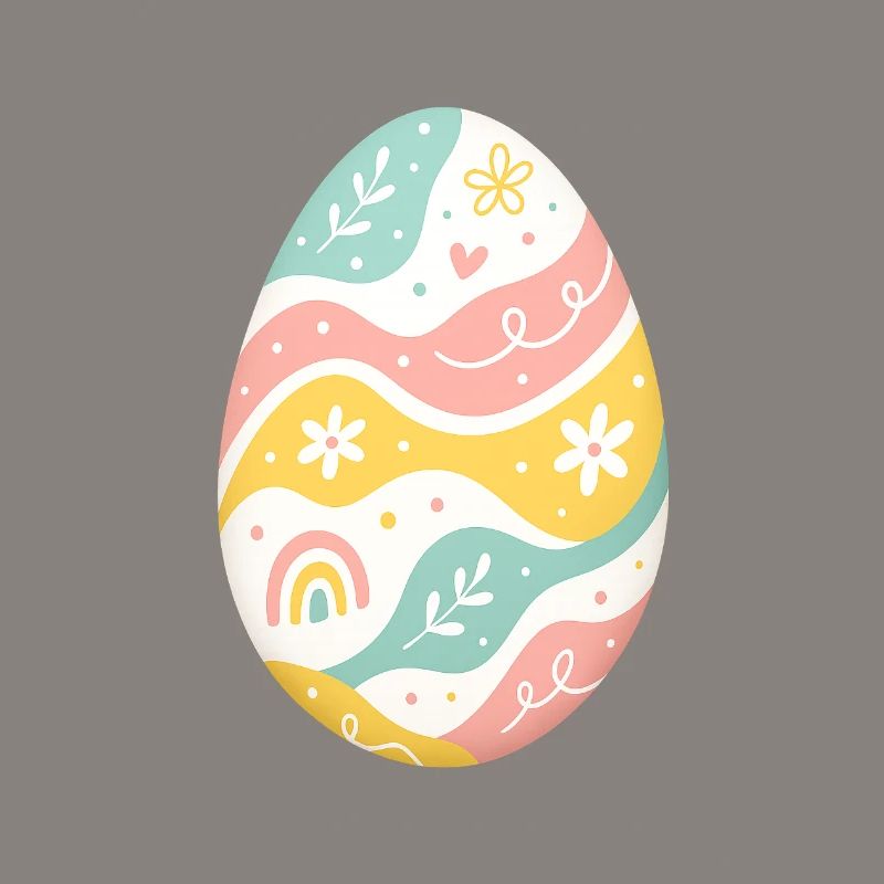 Pastel Easter Egg Pattern