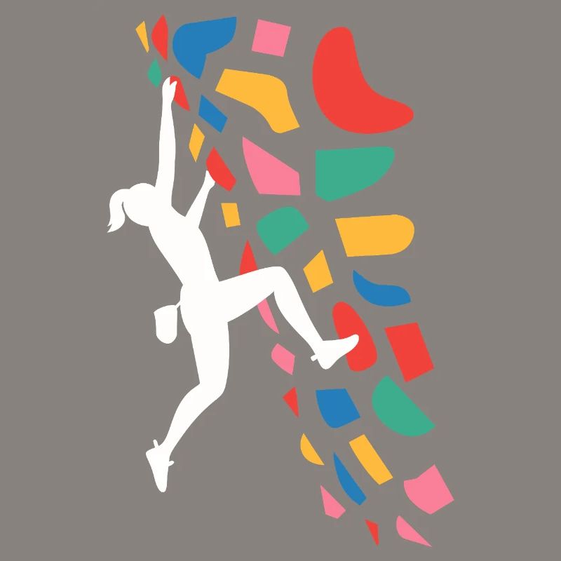 Boulder-Kletterer Bunte Griffe