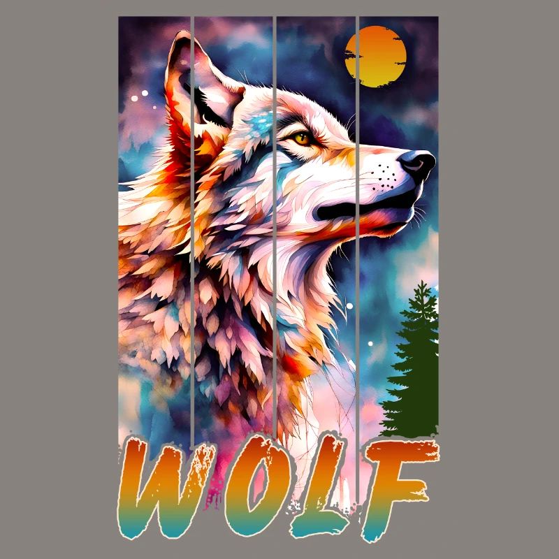 WOLF NATURE ART