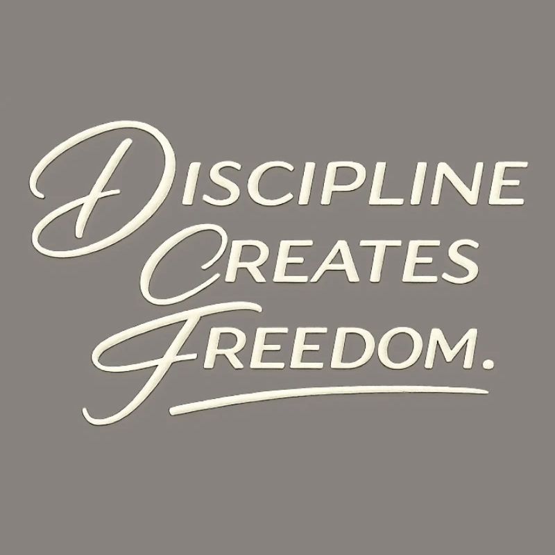 Discipline Creates Freedom Script