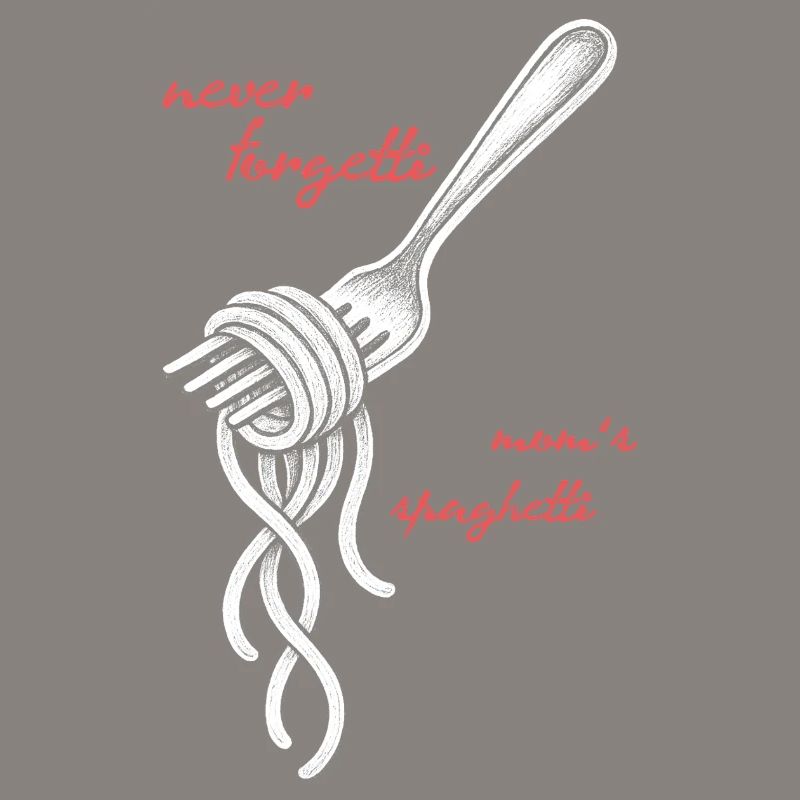 Never Forgetti Spaghetti Fork Drawing