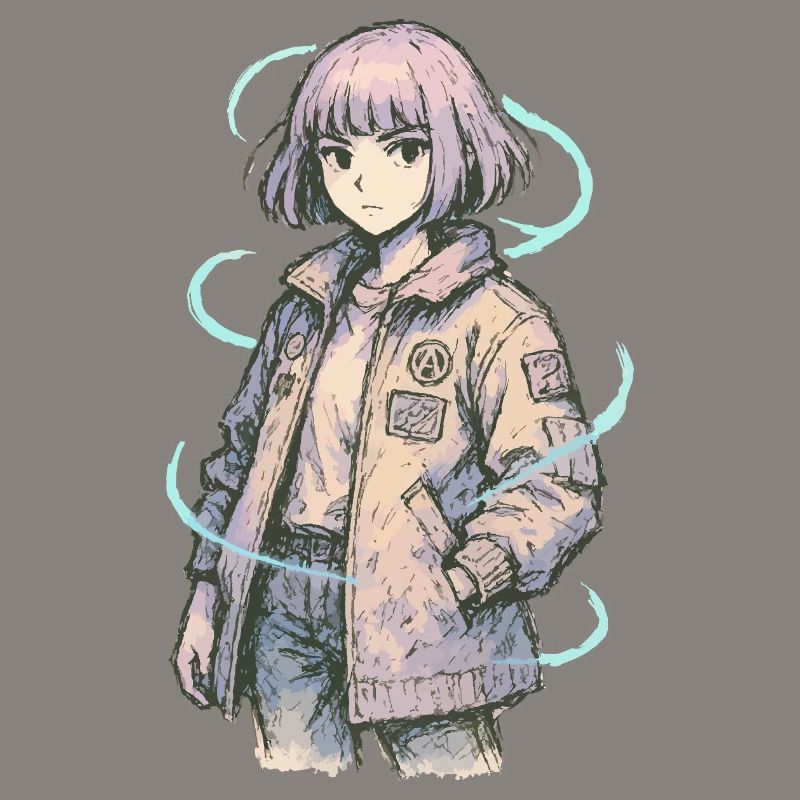 Neon Patch Bomber Mädchen