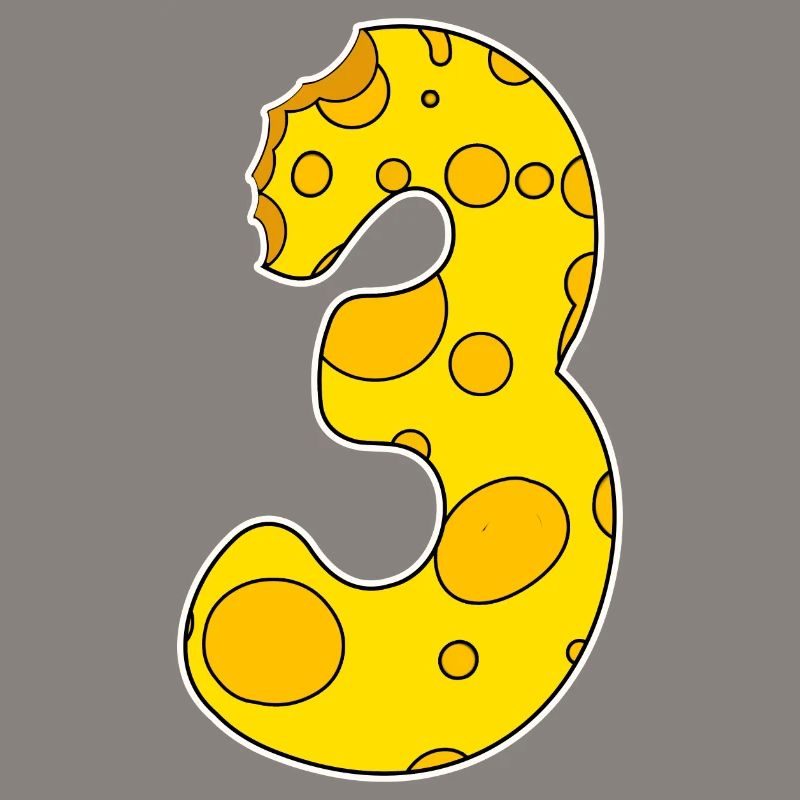 Number 3 - Three - Third
