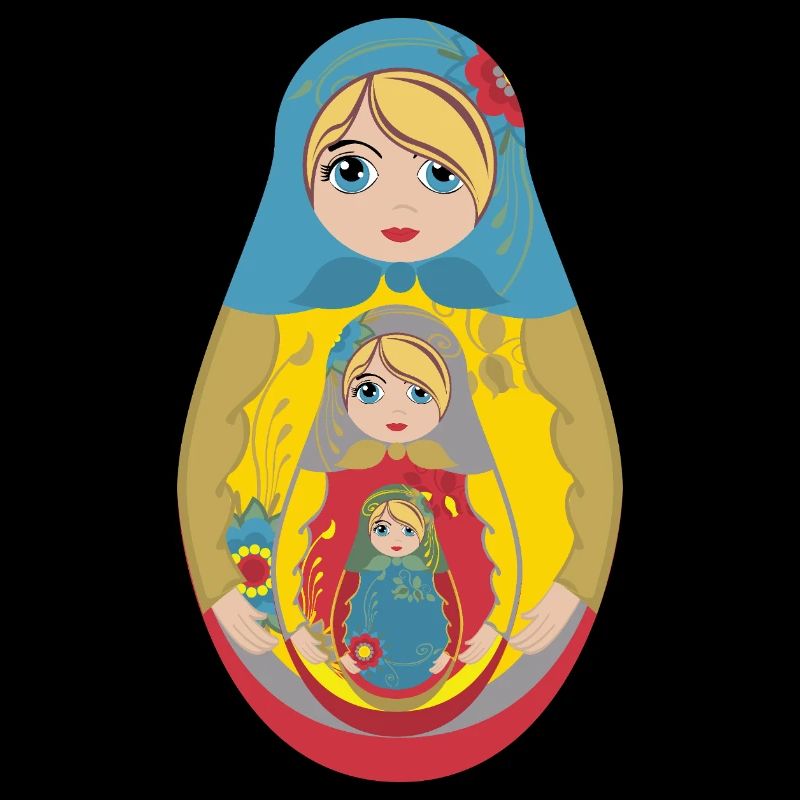 Poupée matriochka russe traditionnelle