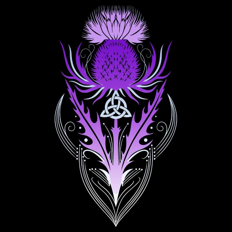 Thistle with Triquetra
