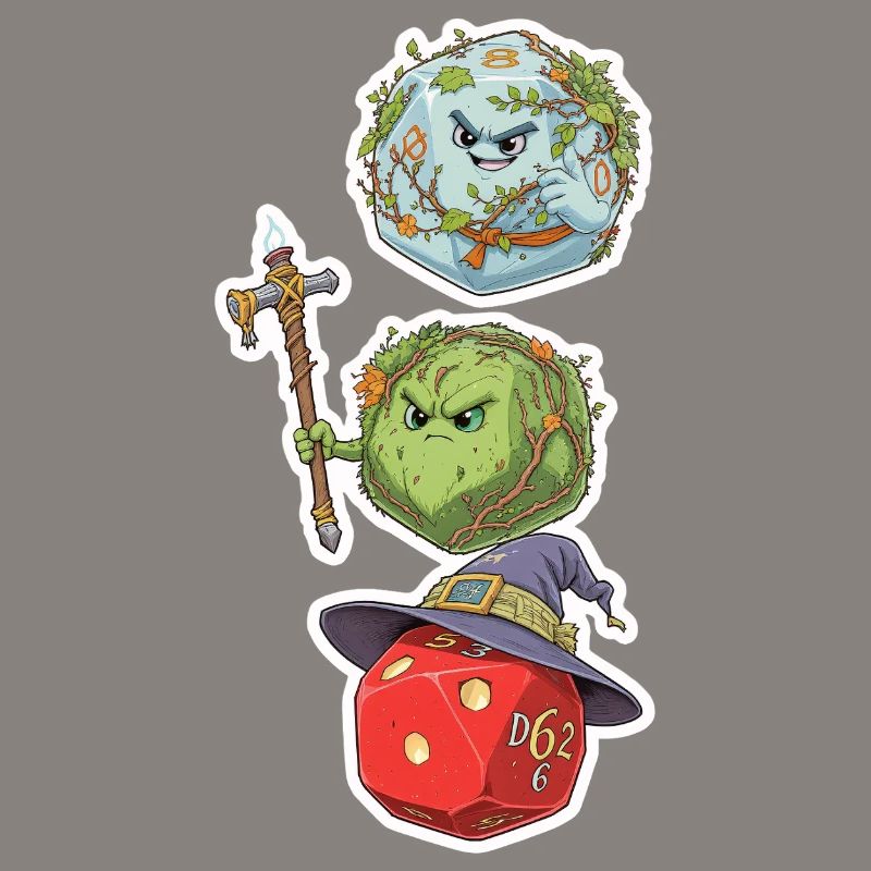 Cube Mage, Wizard & Druid – Fantasy Dice